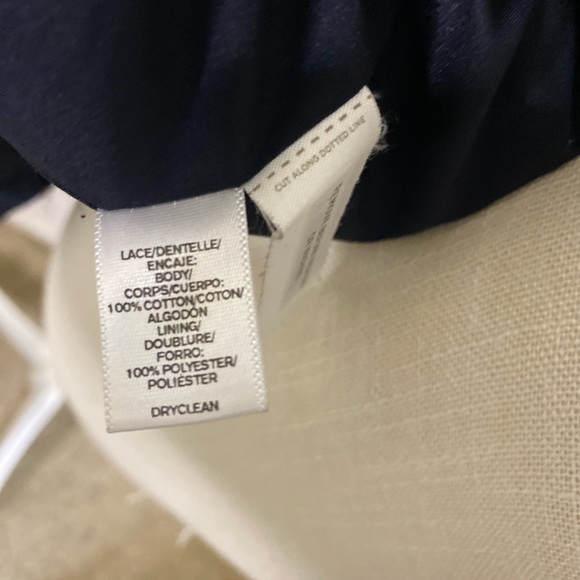 EUC Loft navy crochet lined open blazer Sz6 - Picture 6 of 12